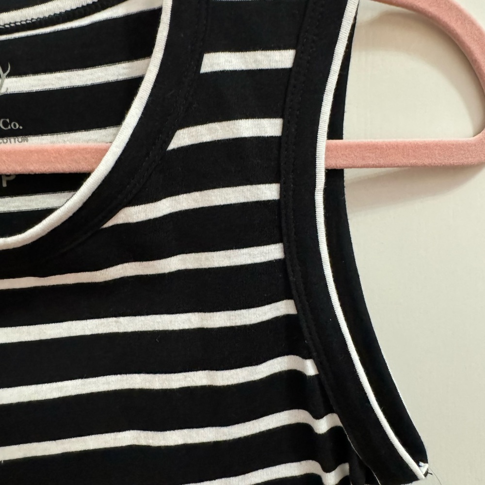 HART & CO. 100% Cotton Dress. Black and white stripe. Athletic /Leisure … - Picture 5 of 7